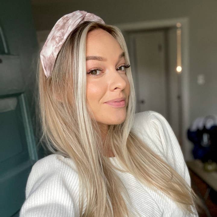 Traditional Knot Headban - Taupe Tie Dye for wholesale by Headbands of Hope | One Purchased One Donated