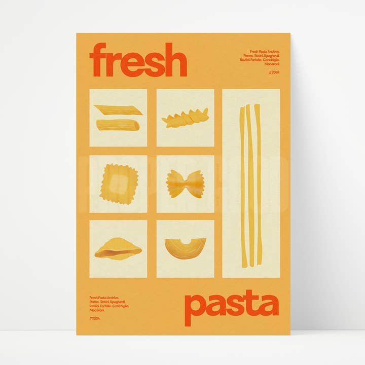Fresh Pasta Print for wholesale by Proper Good
