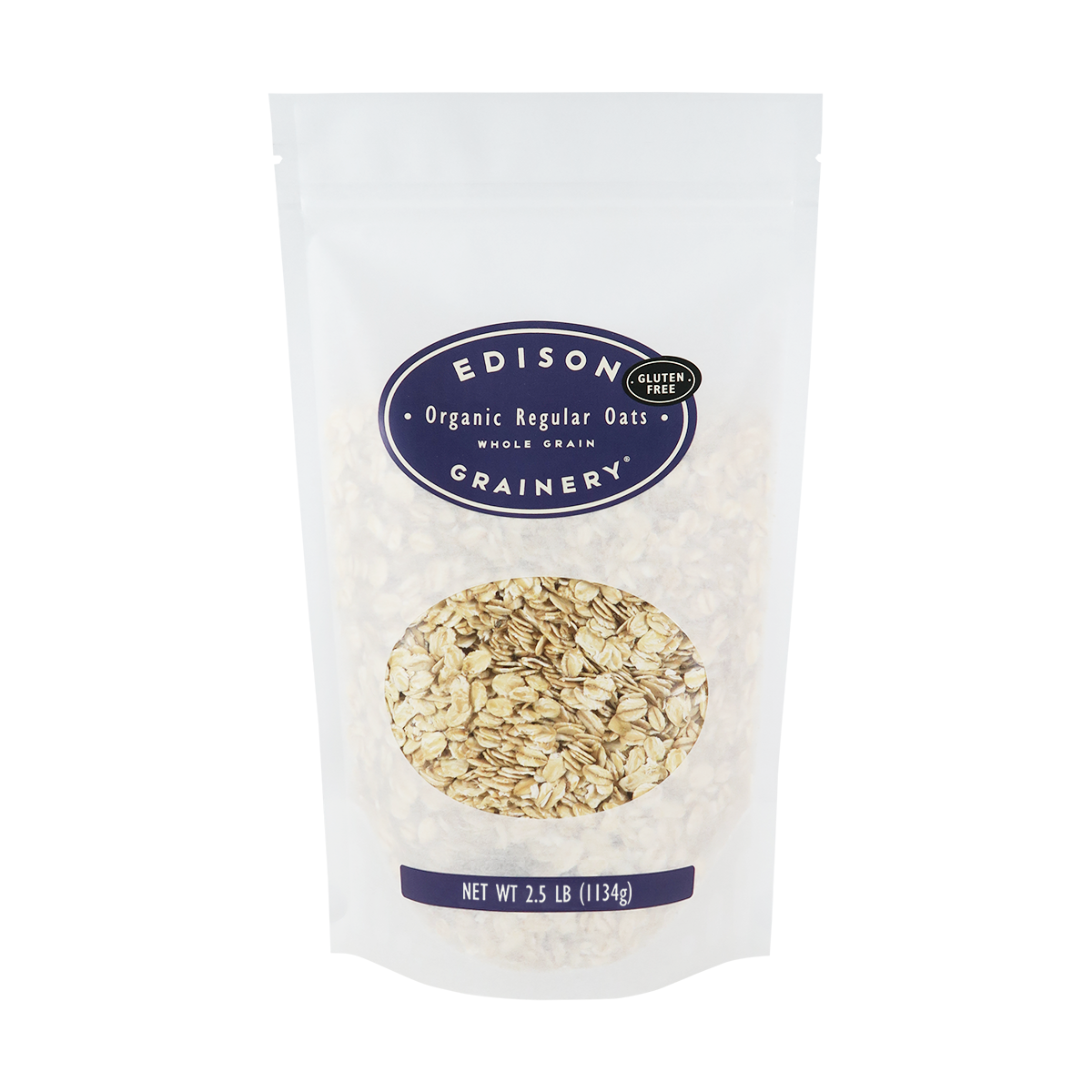 Edison Grainery - Vente Avoine - Floats d'avoine réguliers biologiques Edison Grainery 16 oz2