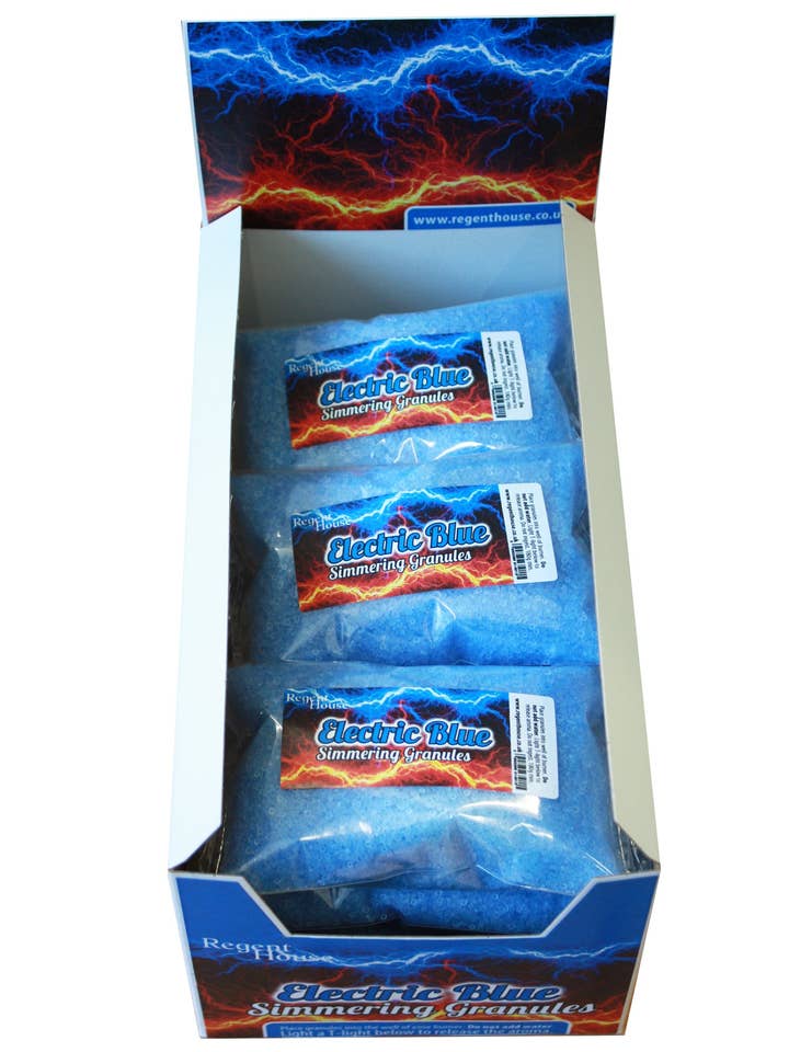 Electric Blue Simmering Granules for wholesale by Regent House