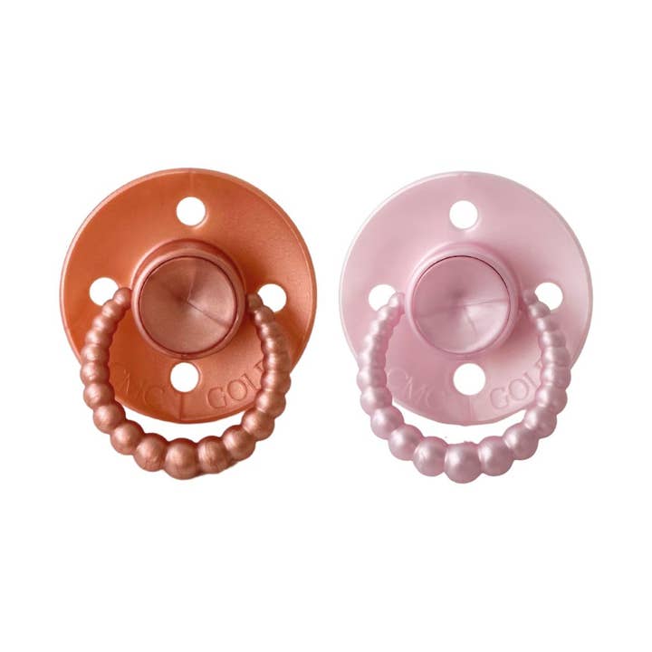 CMC 'Bubble' Dummies Pearl Rose Gold + Pearl Blush for wholesale by CMC Gold