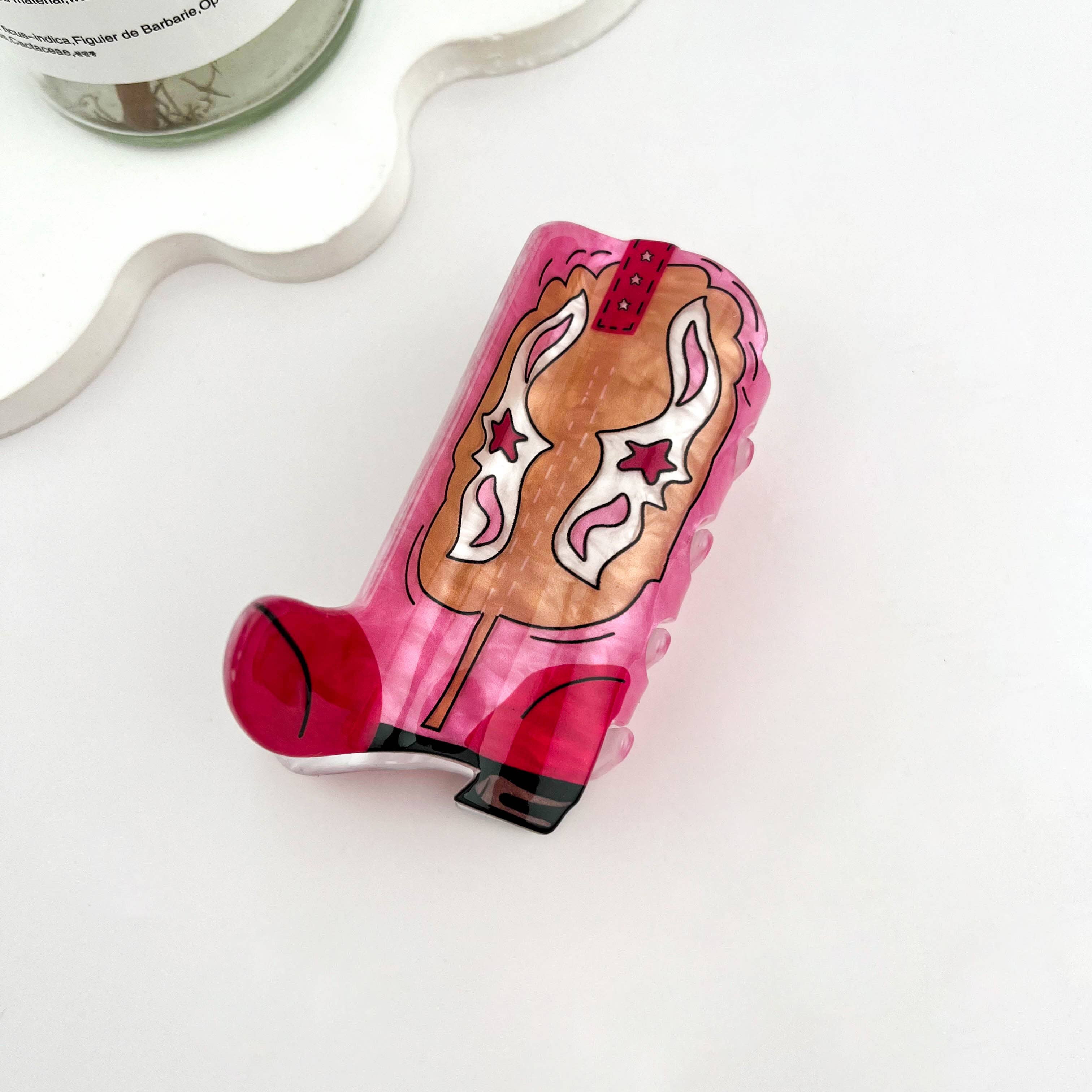 mildstyles - Wholesale Hair Clip - Women's - Cowboy Boots Acrylic Hair Claw Clip4