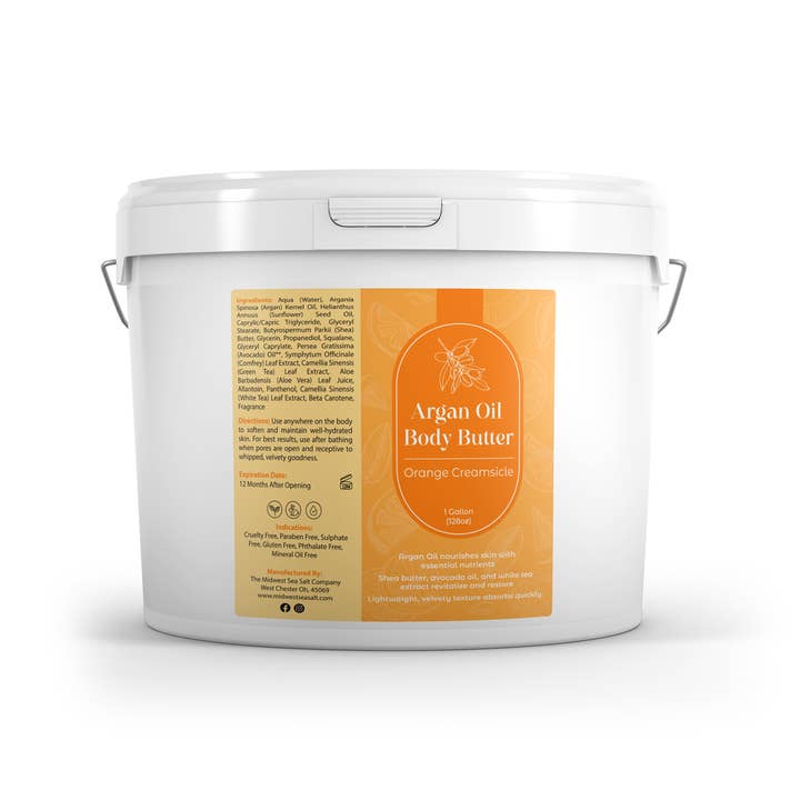 The Midwest Sea Salt Company – Engroshandel Kropsbalsam/smør – Orange Creamsicle Arganolie Nærende Body Butter1
