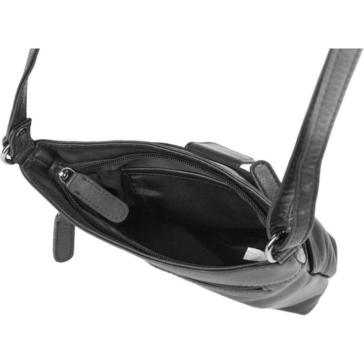 Greenwood Leather AU - Wholesale Shoulder bag – women's - Ladies Shoulder Bag Linde Black GW6823BLK7