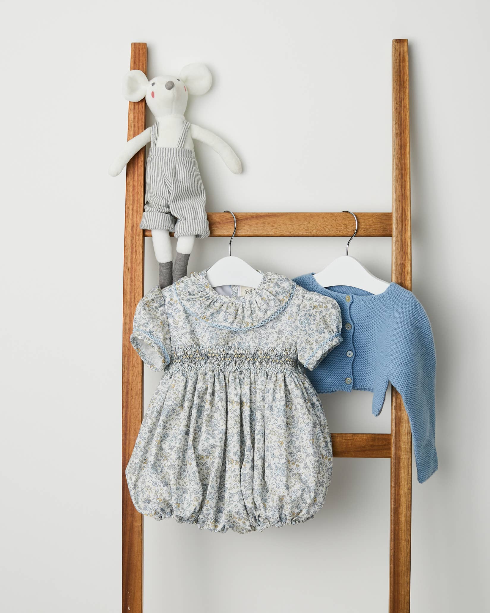 Pi&Pa - Wholesale Bodysuit (Non-Footed) - Baby - UNISEX BABY FROG PUNTO SMOCK “ATLANTICO”