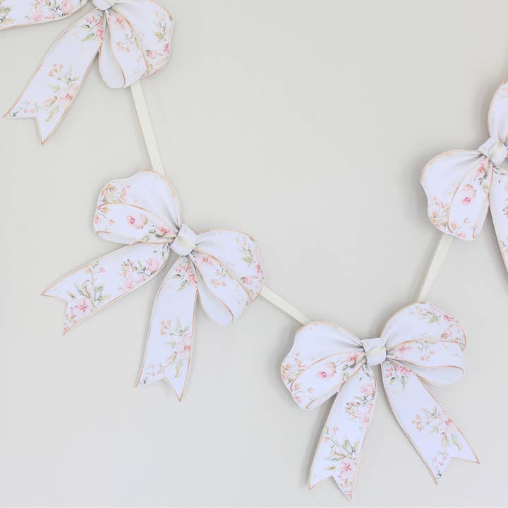 Pretty Homestyle - Wholesale Bunting/garland - Floral Bow Paper Garland1