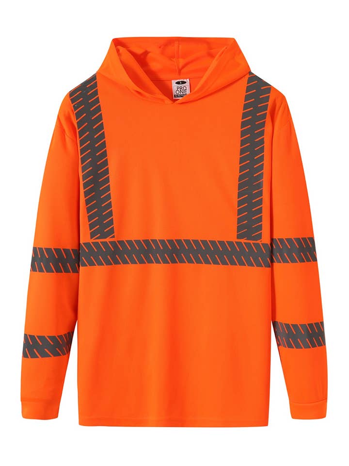 High Viz Hooded Long Sleeves for wholesale by NLJ TRADERS LLC