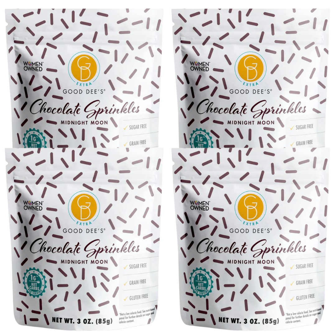 Good Dee's - Wholesale Sprinkles - It’s BACK! Good Dee's Sugar Free "Midnight Moon" Sprinkles - Dye Free, Natural Coloring, Keto Friendly, Vegan, <1g Net Carbs7