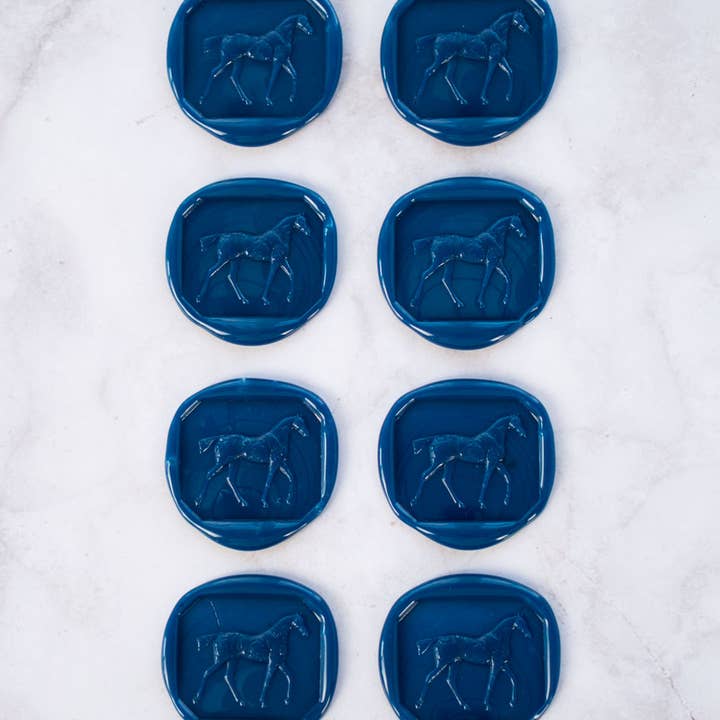 Danielle Demers Studio - Wholesale Sealing Wax - Walking Horse Wax Seals, Boxed Set of 8, Avail. in 9 colors8