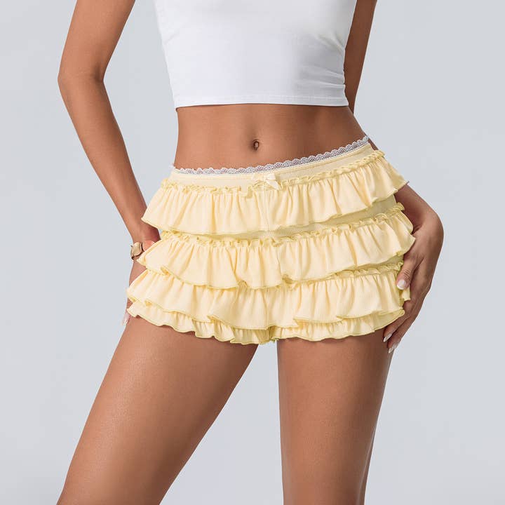 HIDDENBRAND - Wholesale Shorts - Women's - Multi-Layered Cake Sexy Lace Shorts