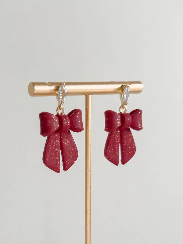 Boucles d'oreilles Maeve - Fêtes pour la vente par Clay & Fern Co.