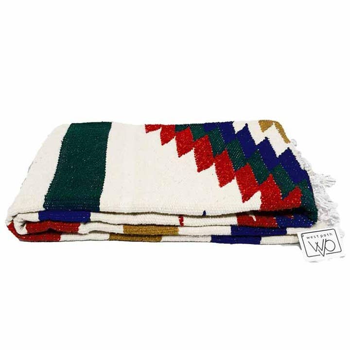 West Path - Wholesale Throw Blanket - White Fiesta Diamond1