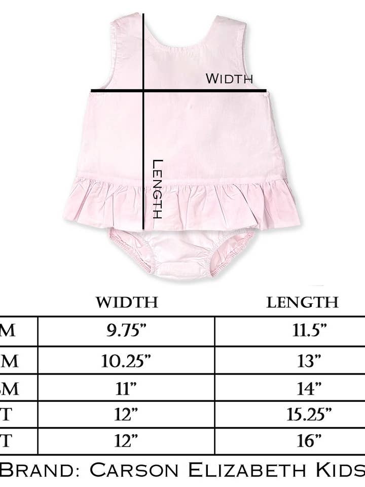 Carson Elizabeth Kids - Wholesale Clothing Set - Baby - Light Pink Swing Top & Bloomers
