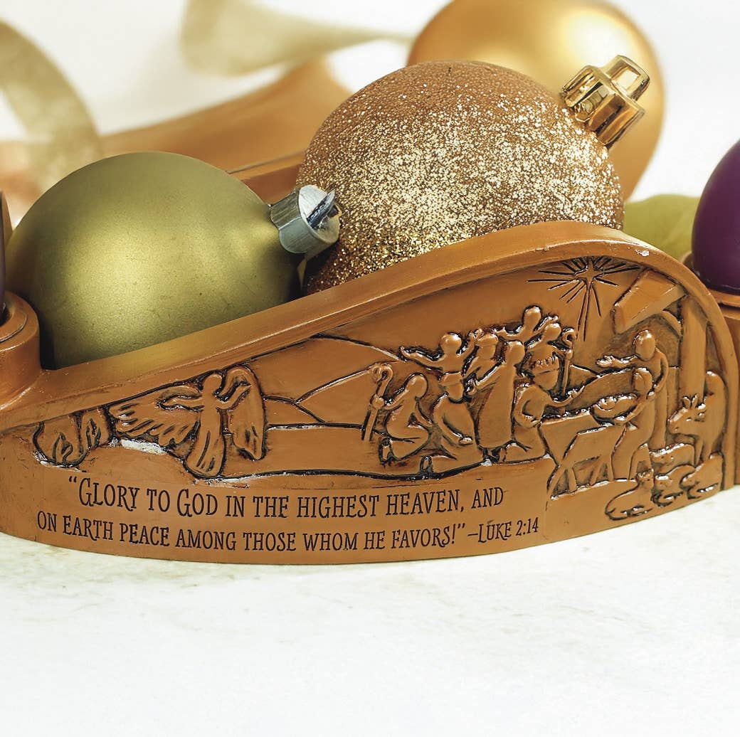 Abbey + CA Gift - Wholesale Pillar Candle - Glory to God Advent Wreath8