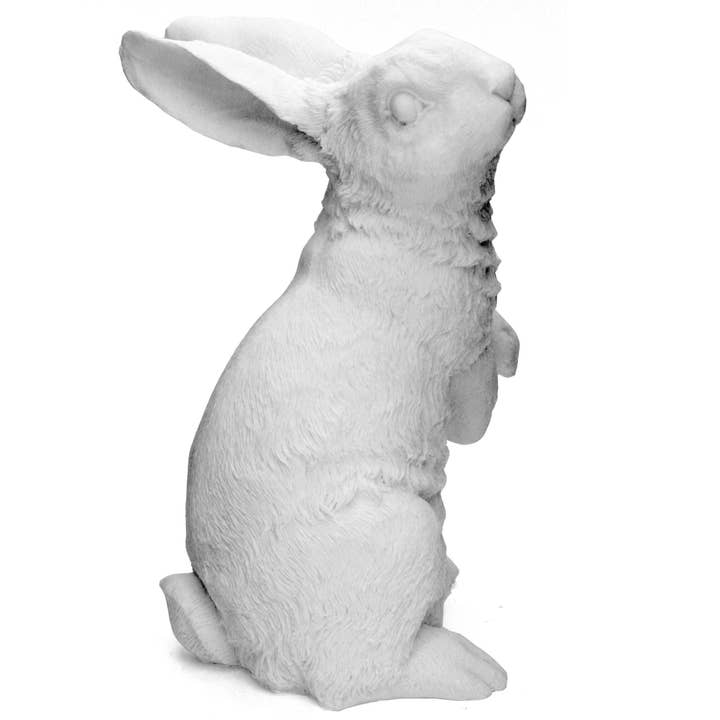 Modern Eastern by Contrast Inc. - Wholesale Decorative Figurine - White Sandstone Bunny Rabbit