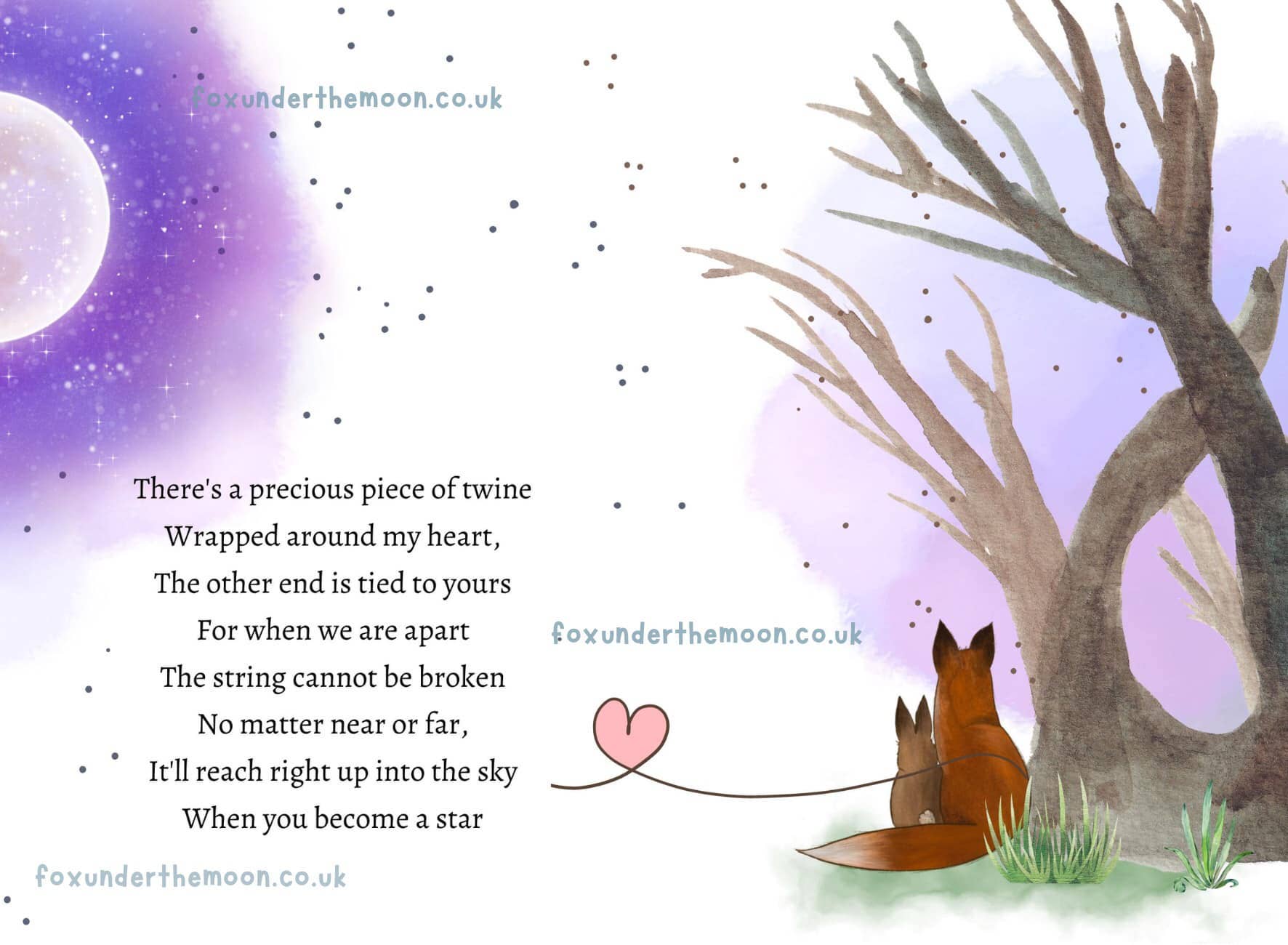 Fox Under The Moon – wholesale Junior fiction book (9–12) – 'Watching From The Stars' Mini Book by Stacey McNeill5