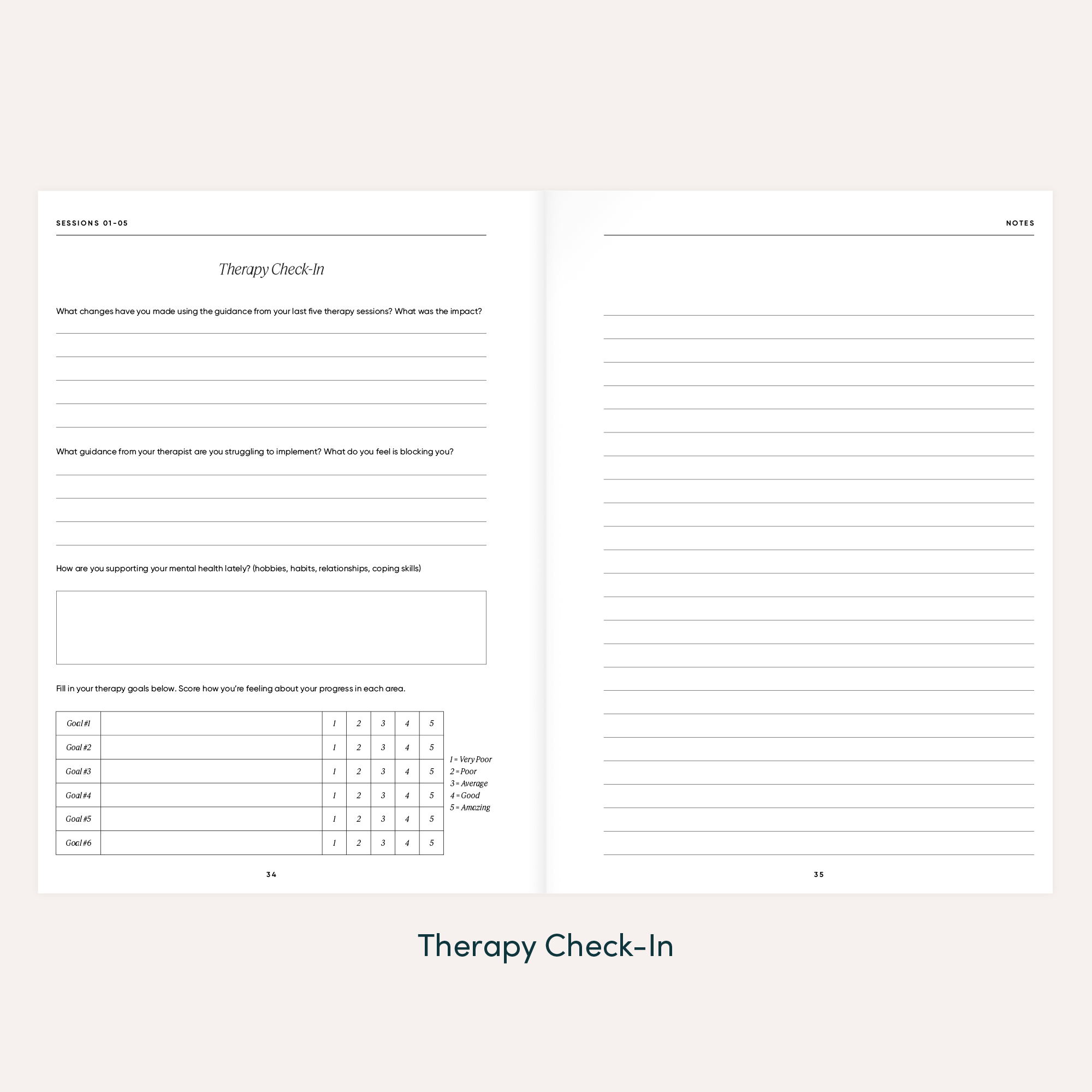 Simple Self - Wholesale Journal/Diary - The Therapy Companion5
