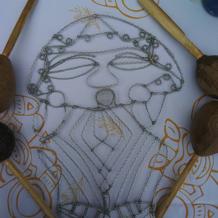 Woven Metal Diosa Luna for wholesale by Ojala Threads