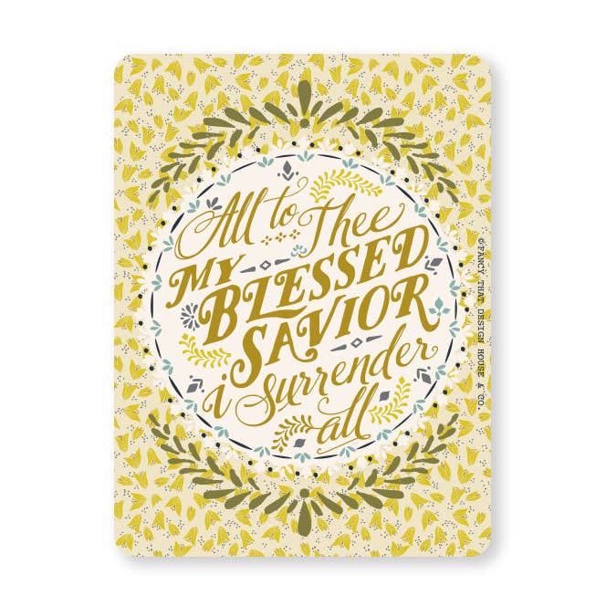 I Surrender All Sticker for wholesale by Fancy That Design House & Co.