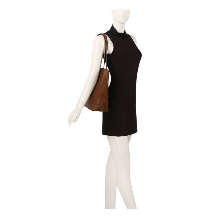 Handbag Factory Corp - Wholesale Tote Bag - Women's - Side Braided Detail Large Capacity Tote4