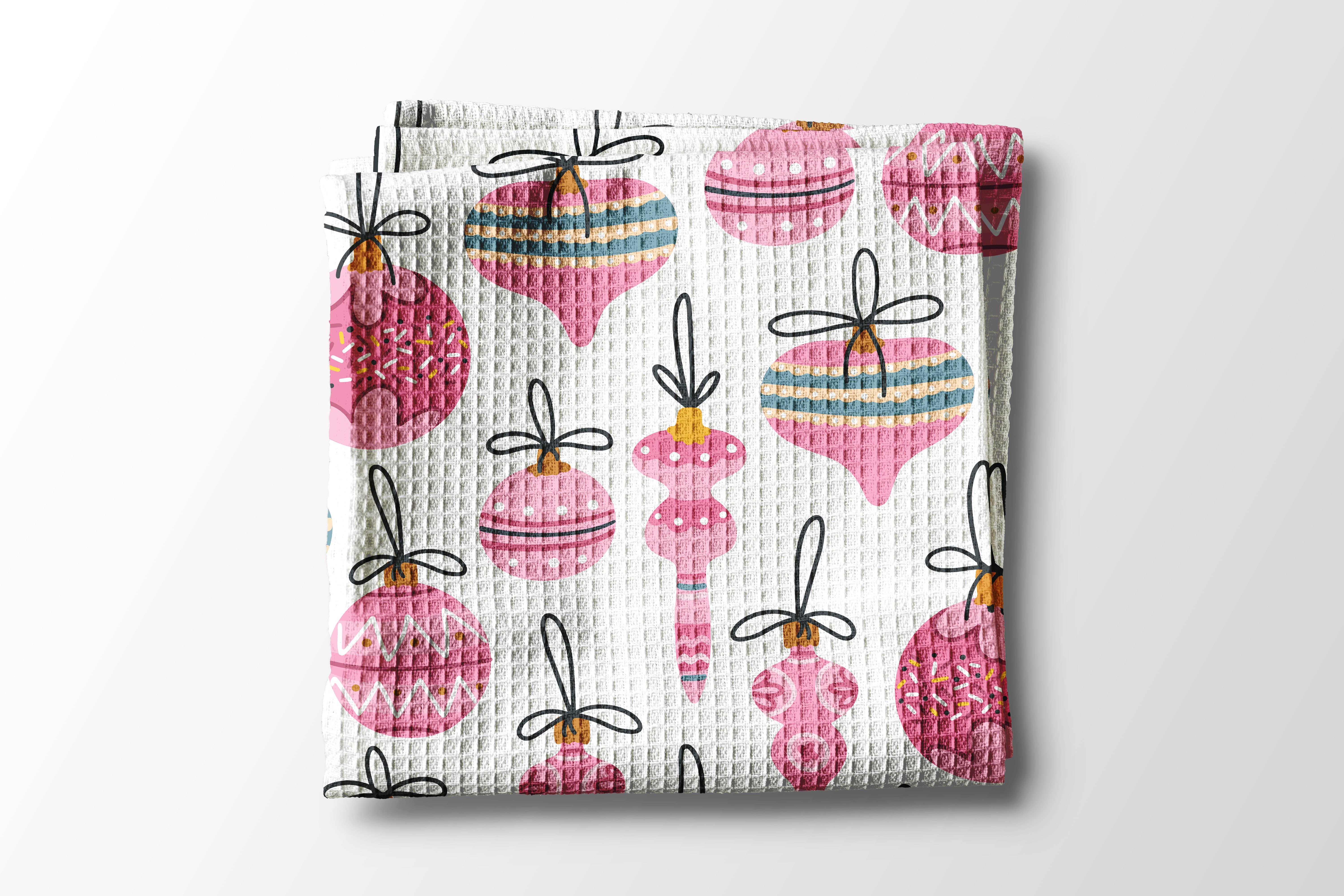 Canary Road - Wholesale Tea Towel - Pink Christmas Towel Holiday Home Decor Friday Preppy 0