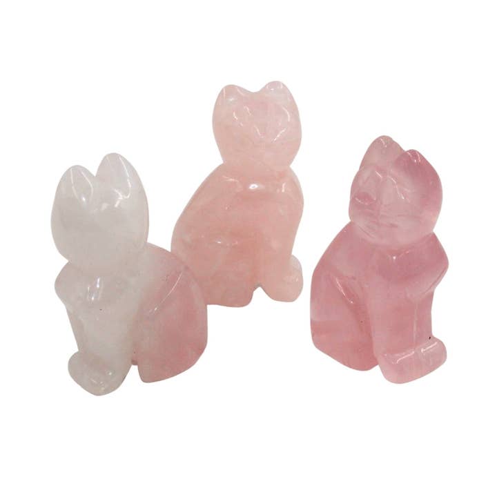 Crystal Cat - Rose Quartz for wholesale by Earths Elements Wholesale
