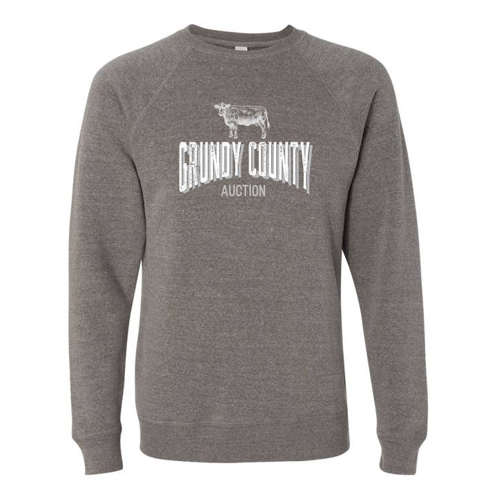 Grundy County Auction Crewneck Sweatshirt for wholesale by Boot & Buckle
