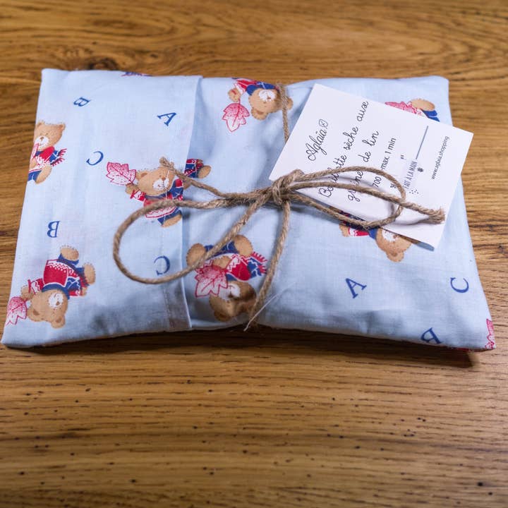 aglaïa – wholesale Hot/cold compress – Dry Flax Seed Hot Water Bottle for Kids & Baby6