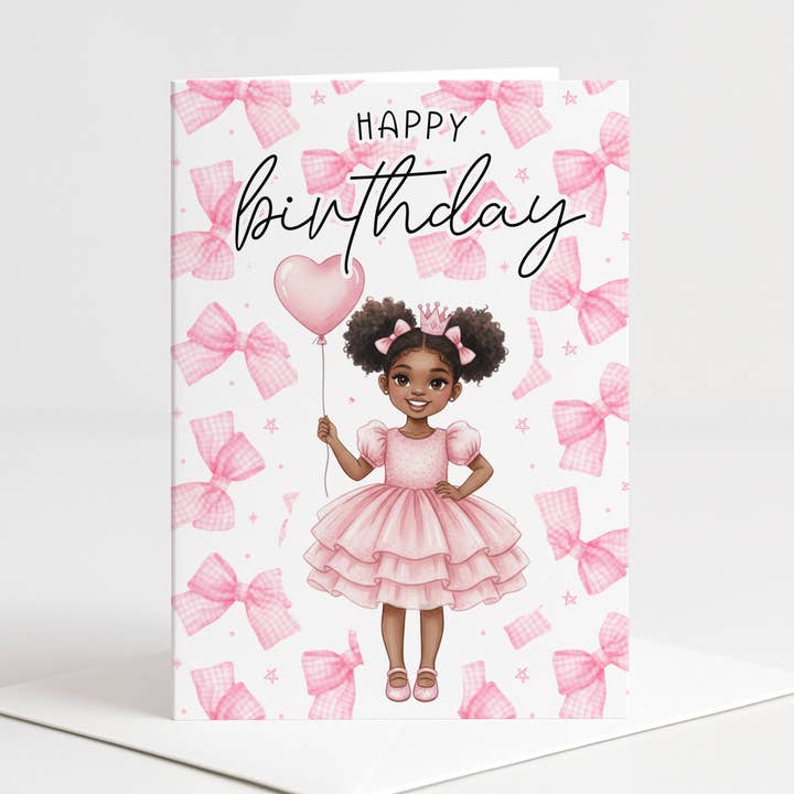 Födelsedagskort för Flicka med Rosetter för wholesale av Sanabria Design Co.