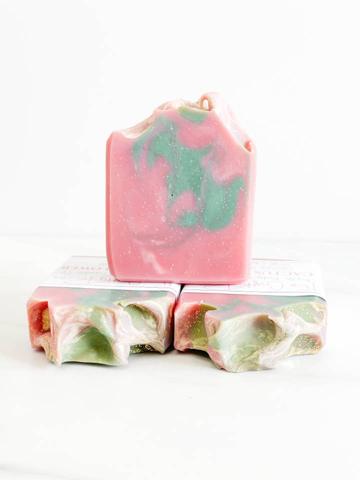 NEW! Cactus Flower Soap Bar for wholesale by The Crafty Roses