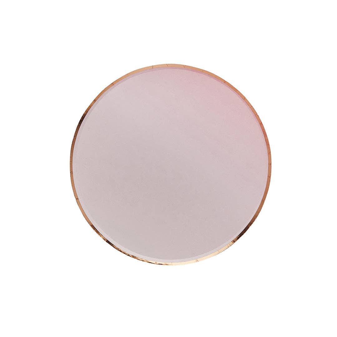 Hootyballoo by Club Green – wholesale Disposable plate – Rose Gold & Pink Ombre Paper Plates 8 Pack1