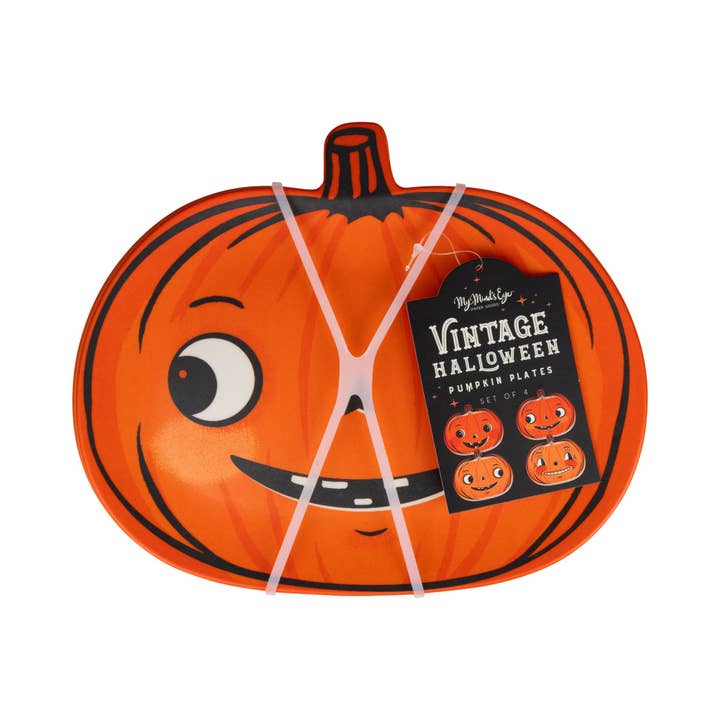 My Mind’s Eye - Wholesale Disposable Plate - VHP1231 - Vintage Pumpkin Bamboo Plates1