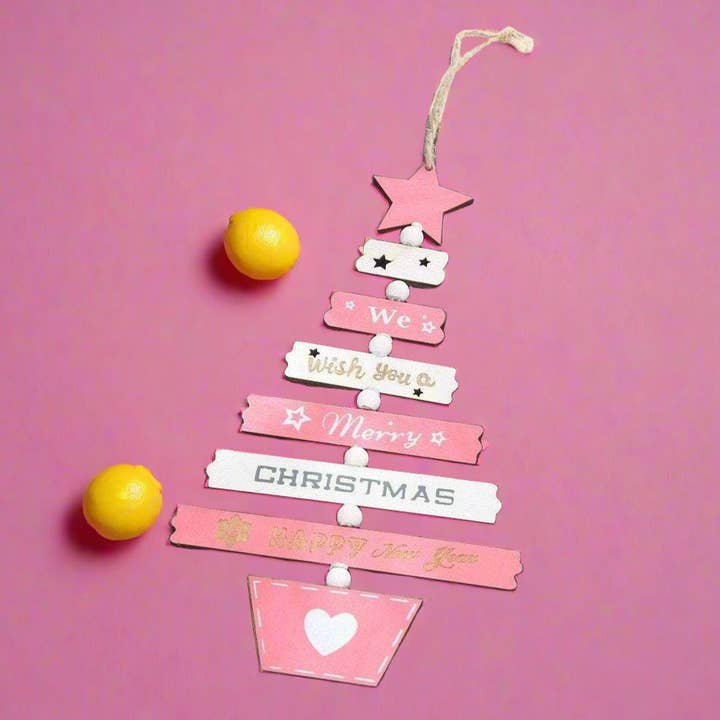 Christmas Tree Decorations Colorful Wood Creative Ornaments for wholesale by KiddieKickz