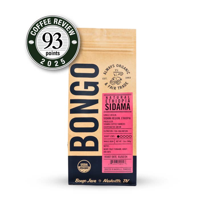 Natural Ethiopia Sidama for wholesale by Bongo Roasting Co.