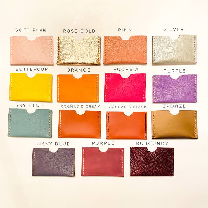 Maple + Love - Wholesale Card Holder - Women's - Leather Card Case Wallet