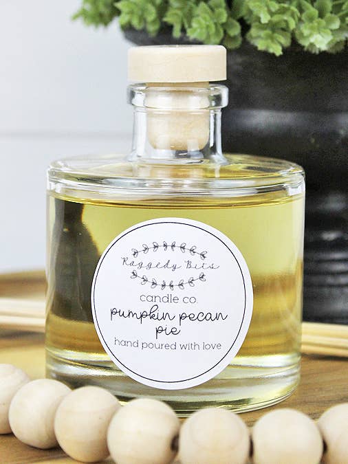 Pumpkin Pecan Pie Reed Diffuser - Raggedy Bits Candle Co. for wholesale by Raggedy Bits