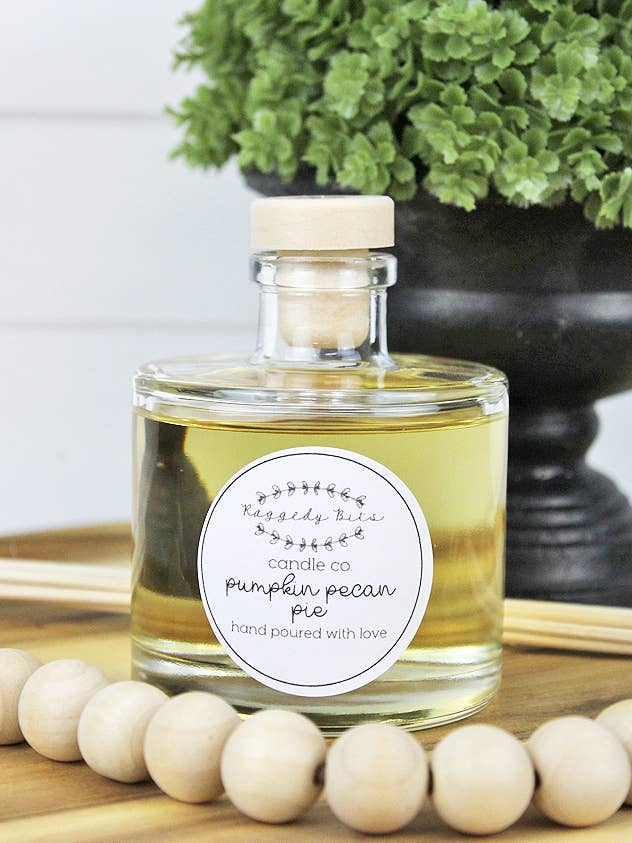 Pumpkin Pecan Pie Reed Diffuser - Raggedy Bits Candle Co. for wholesale by Raggedy Bits