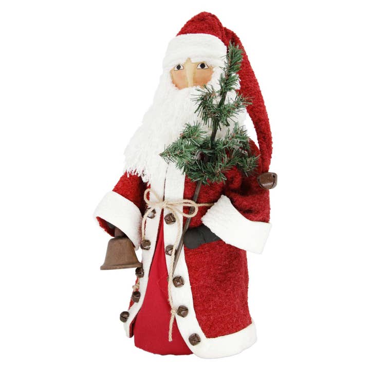 Red Coat Plush Santa with Tree for wholesale by WT Collection
