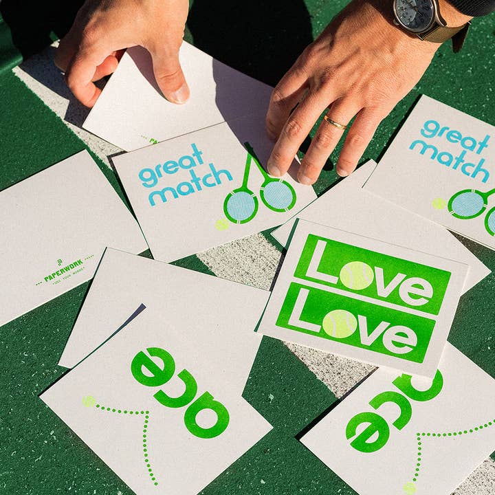 Paperwork - Wholesale Everyday Greeting Card - Tennis Set1