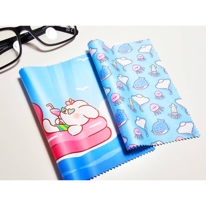 FunUsual Suspects - Wholesale Cleaning Cloth - Beach Day Screen Cleaning Cloth Set1