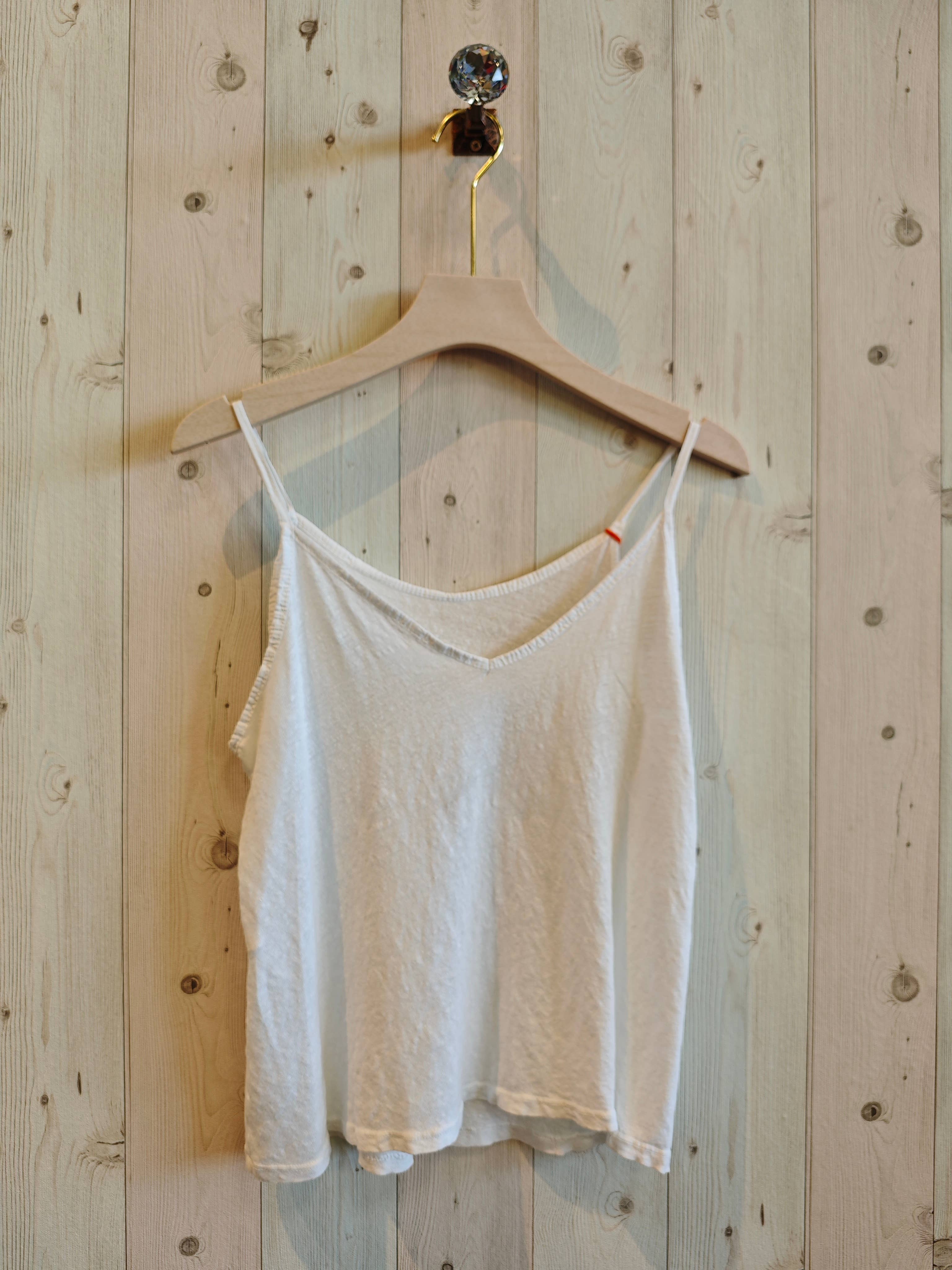 Linen & More – Engroshandel T-shirt – til kvinder – REF 14893 100% HØR T-SHIRT MED TYNDE STROPPER13