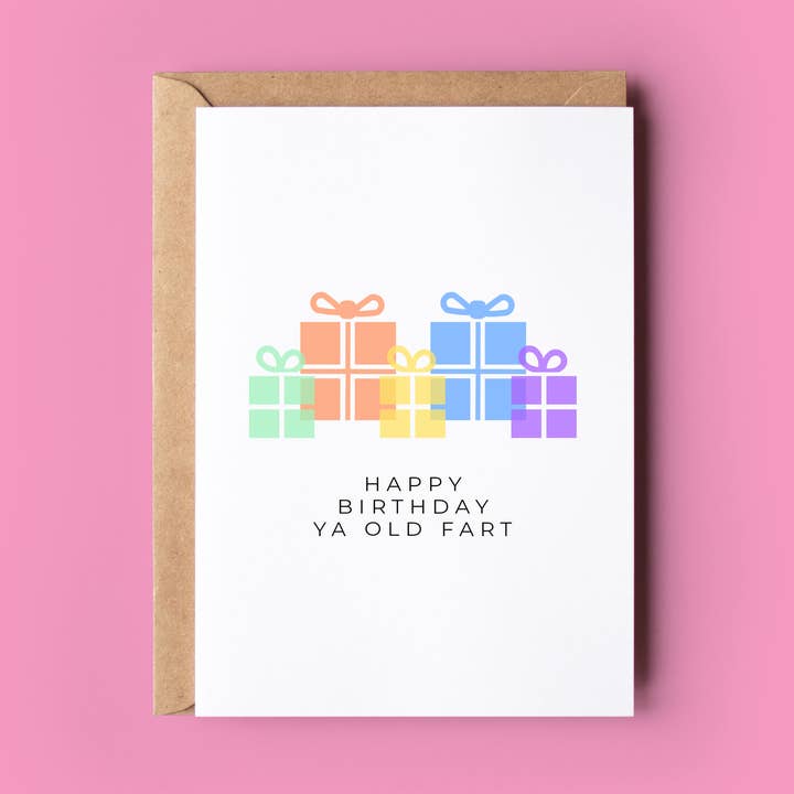 Wonky Cards - Wholesale Birthday Card - Happy Birthday Ya Old Fart