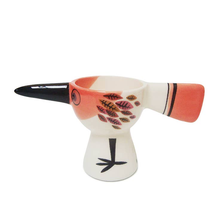 Hannah Turner Ltd - Vente Coquetier - Coquetier Oiseau Rouge en céramique2