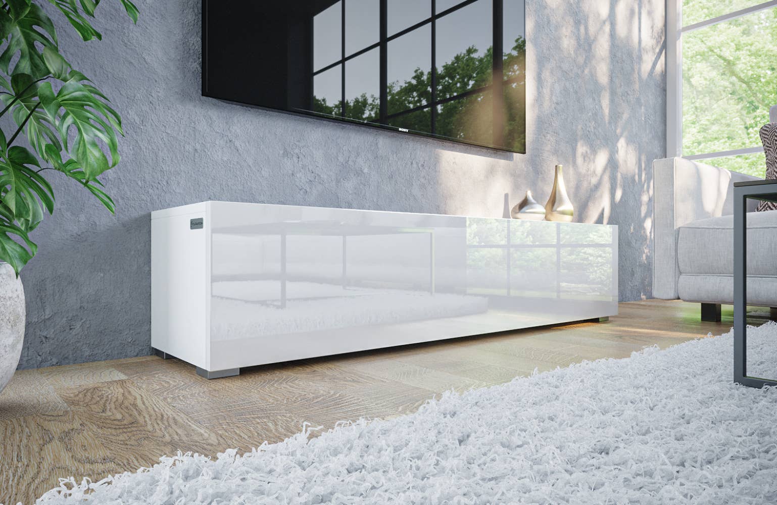 PLATAN ROOM - Wholesale Console Table - TV Cabinet TV Stand 140 cm Hanging or Standing19