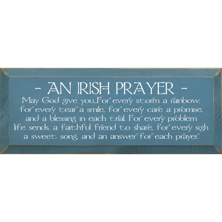 SAWDUST CITY - Wholesale Sign - An Irish Prayer Wood Sign9