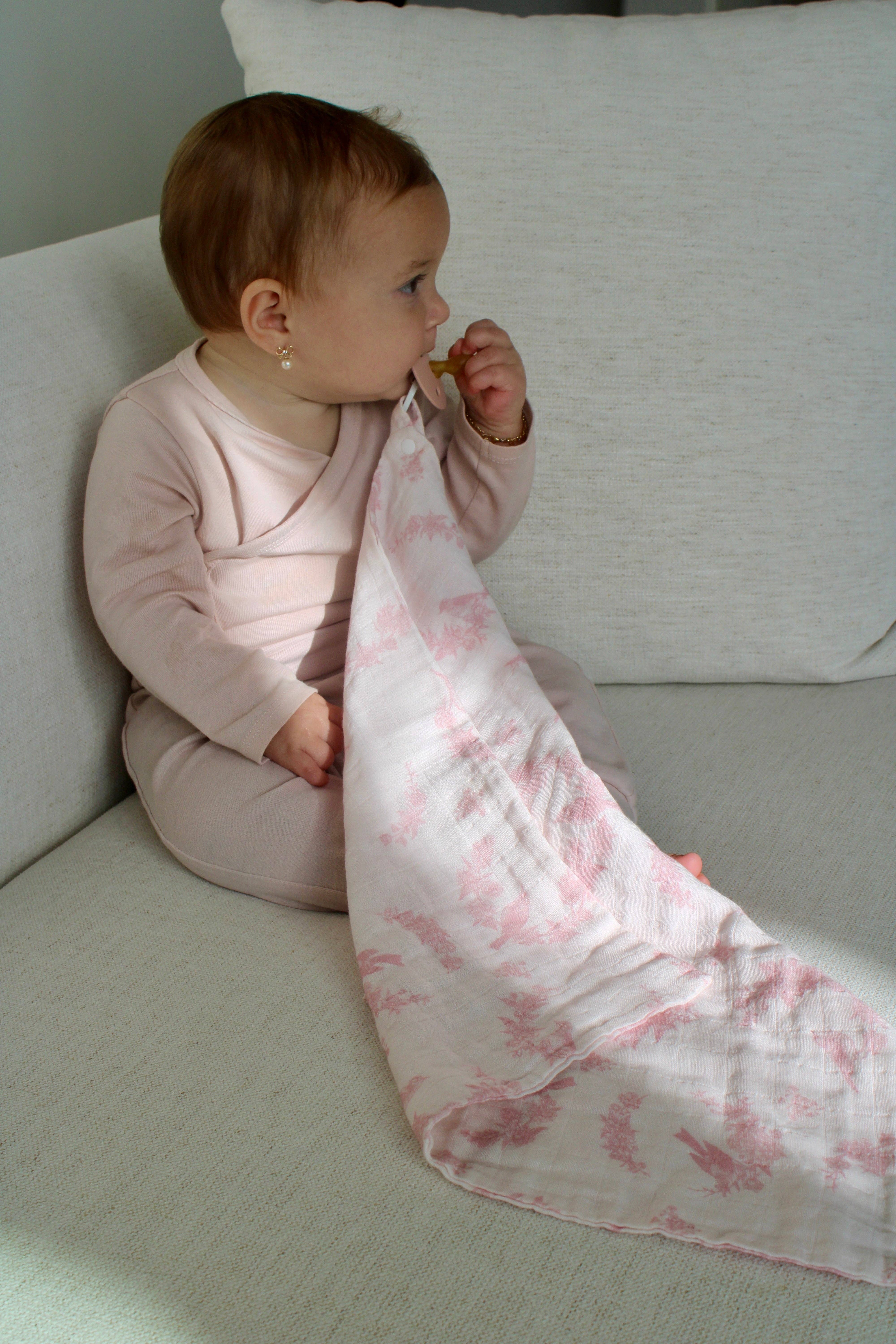 Little Threads - Wholesale Security/Cuddle Blanket - Baby - Little Pink Bird Lovey1