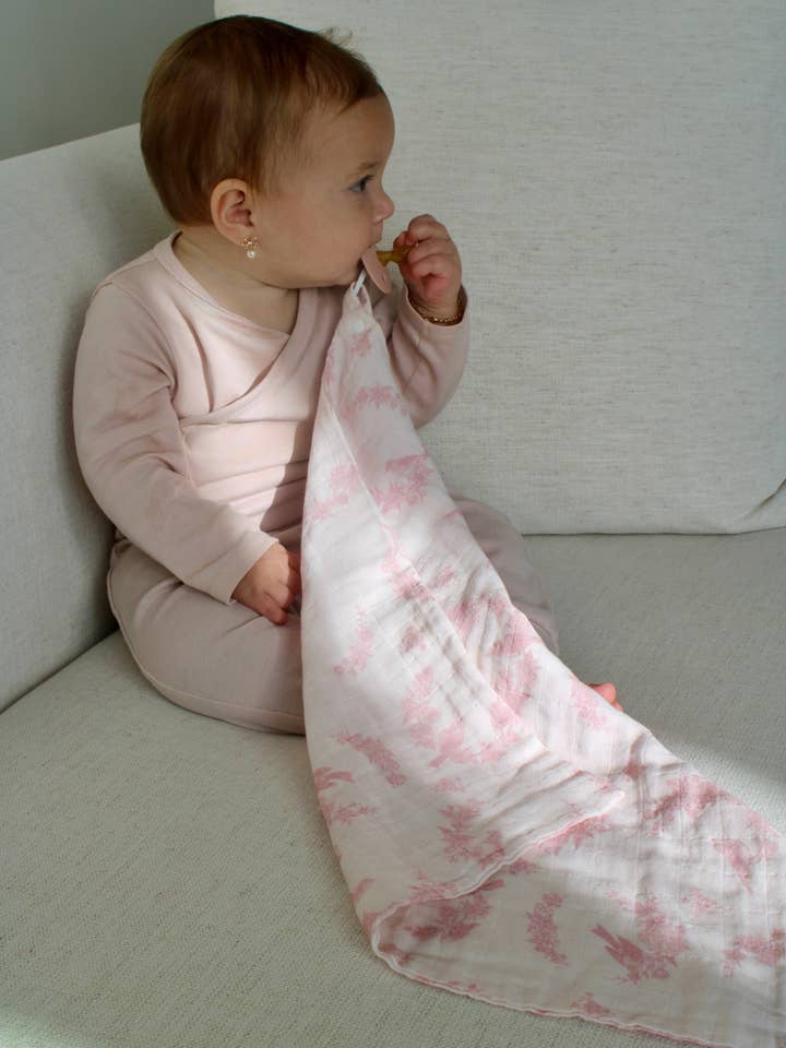 Little Threads - Wholesale Security/Cuddle Blanket - Baby - Little Pink Bird Lovey1