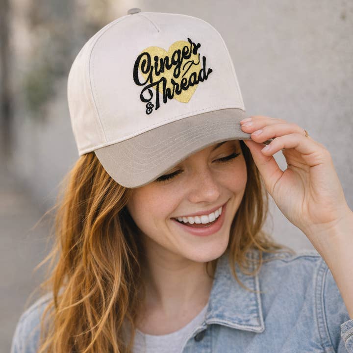 Ginger And Thread - Wholesale Trucker Hat - Women's - Custom Embroidered Baseball Hats, Logo 5 panel Hats Branded 1