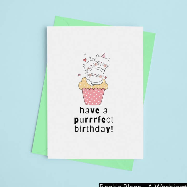 Tenha um Dia de Purrfect - Cartão com tema de gato - por Beck's Place por atacado de Beck's Place - A Human-Based Non Profit