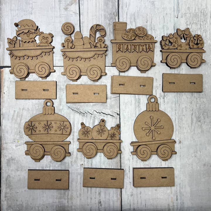 Christmas Add-on Train DIY Kit for wholesale by Rustic Home Co LLC